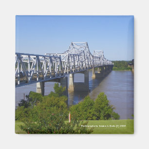 Magnet de pont du fleuve Mississippi