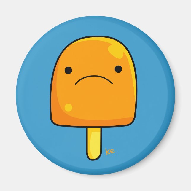 Magnet de pop orange (Devant)