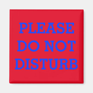 MAGNET DE PORTE DE MÉTAL VIBRANT "NE PAS DÉTURBER"