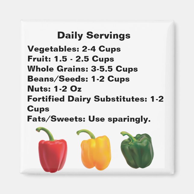 Magnet de portions quotidiennes (Devant)