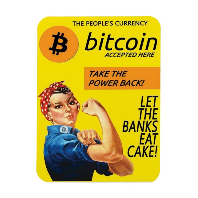 Magnet de propagande Bitcoin (Vertical)