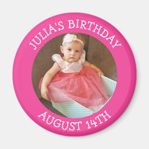 Magnet de rappel d'anniversaire personnalisé