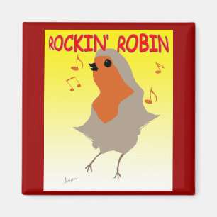 Magnet de réfrigérateur Rockin Robin