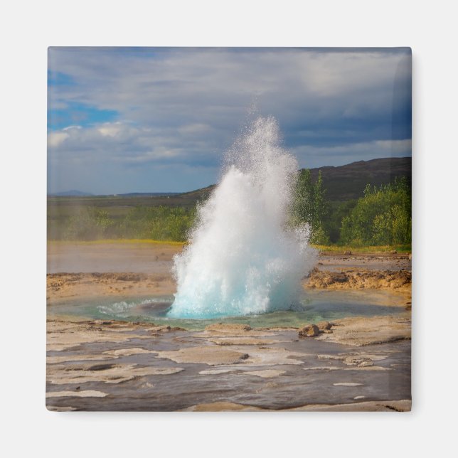 Magnet de réfrigérateur Strokkur Geyser (Devant)