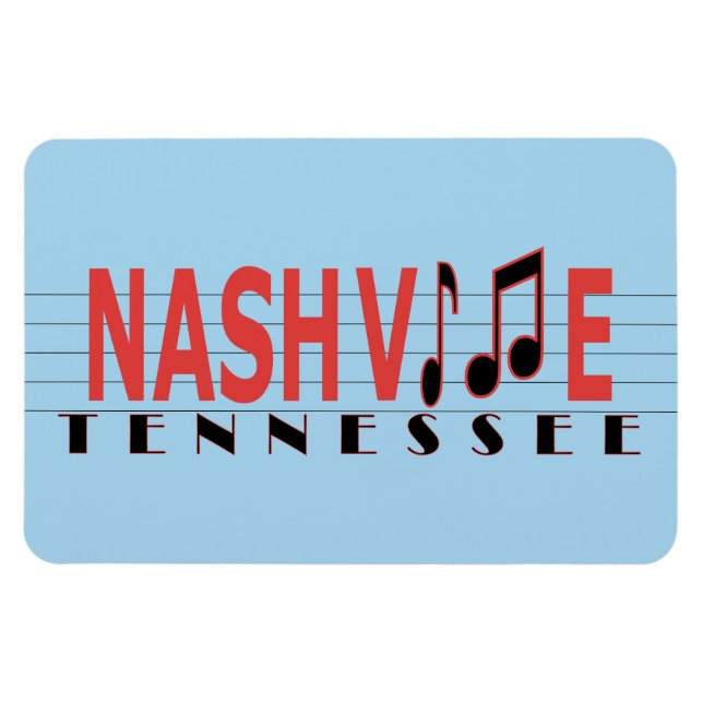 Magnet de réfrigérateur TN Nashville (Horizontal)