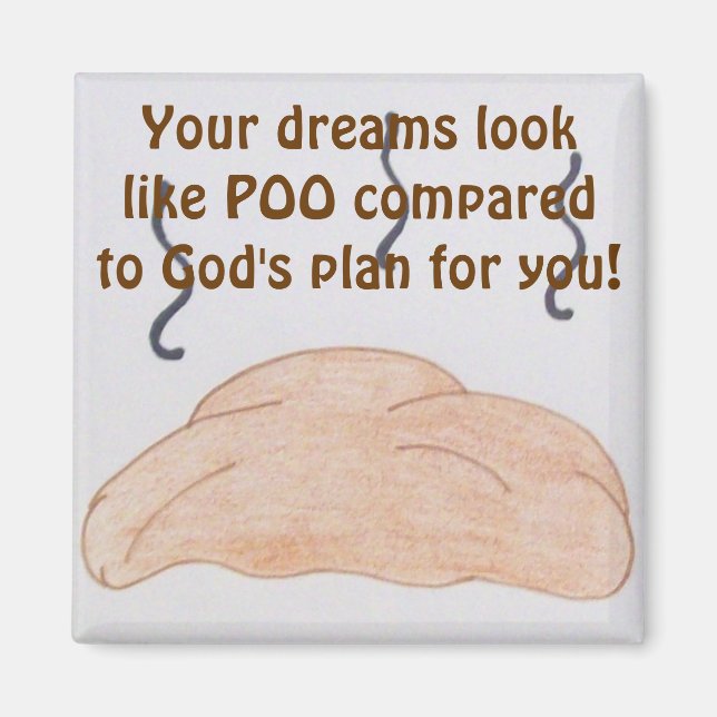 Magnet de rêve de poo (Devant)