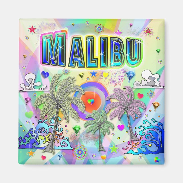 Magnet de rêve profond de Malibu (Devant)