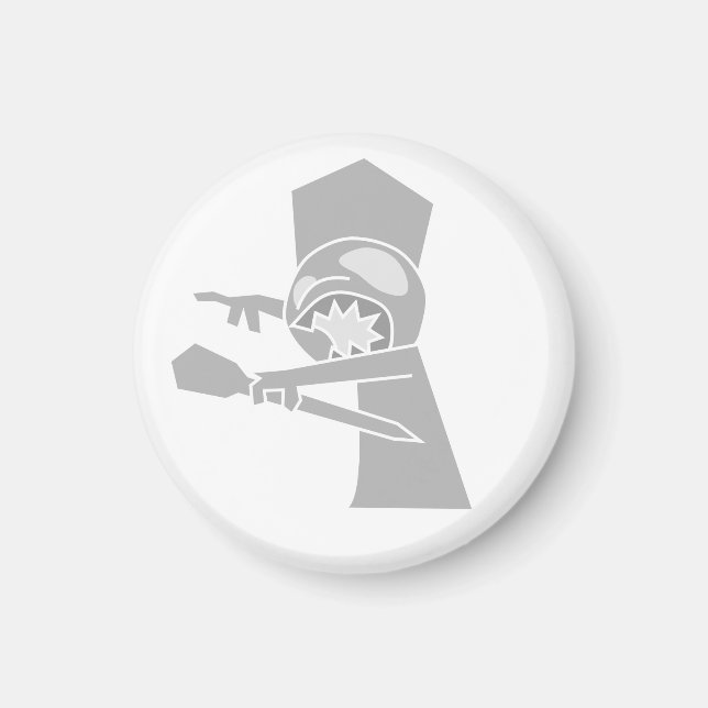 Magnet de roi Zombie blanc (Devant)