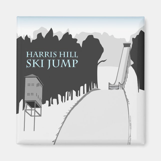 Magnet de saut de ski Harris Hill (Devant)