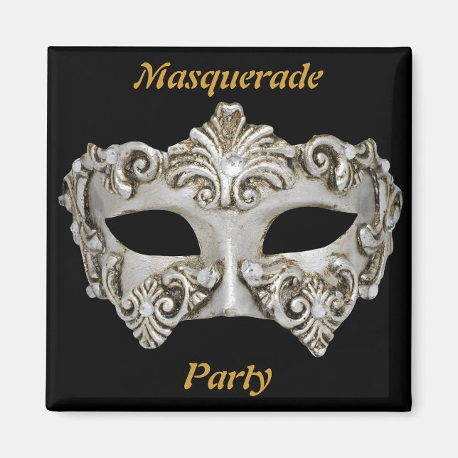 Magnet de sauvegarde de soirée masquée (Devant)