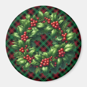 Magnet de serres de Noël Holly