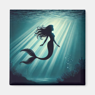 Magnet de silhouette de sirène