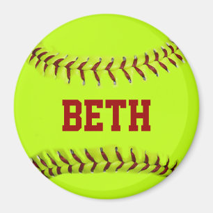 Magnet de softball personnalisé