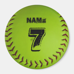 Magnet de softball personnalisé