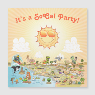 Magnet de souvenirs de Californie du Sud