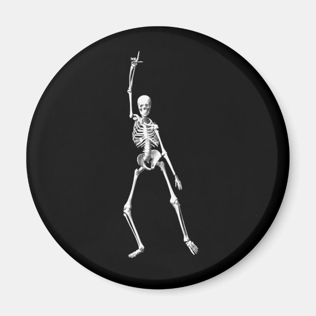 Magnet de squelette cool (Devant)