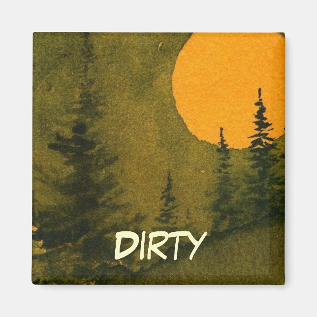 Magnet de statut de lave-vaisselle (Devant)