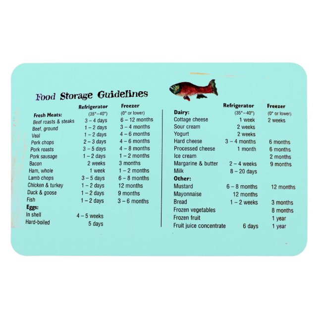 MAGNET DE STOCKAGE ALIMENTAIRE (Horizontal)