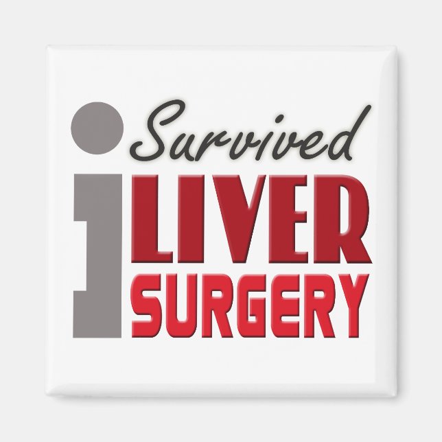 Magnet de survivant de la chirurgie du foie (Devant)