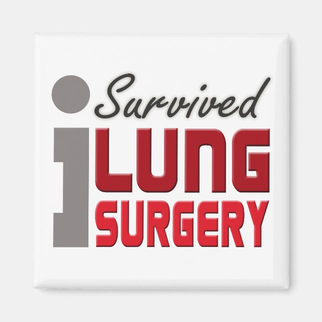 Magnet de survivant de la chirurgie pulmonaire (Devant)