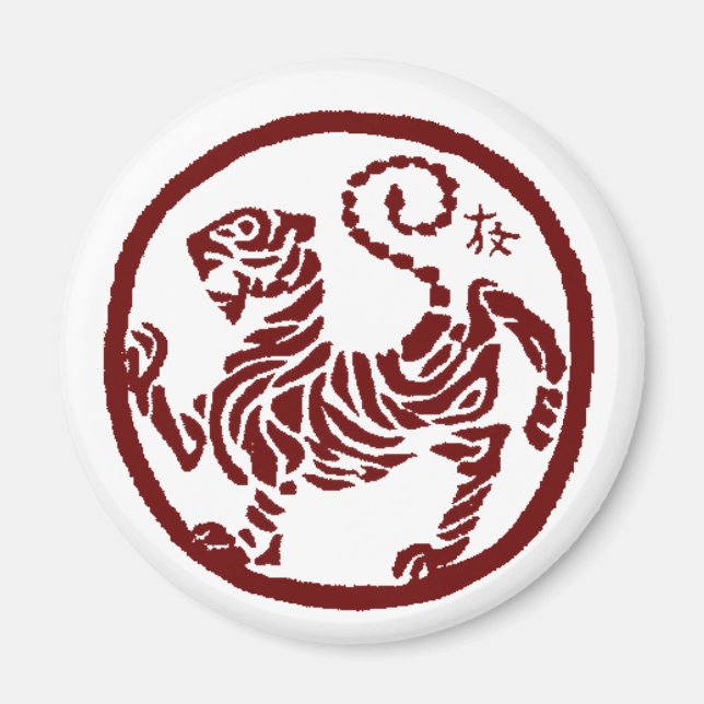 Magnet de tigre de Shotokan (Devant)
