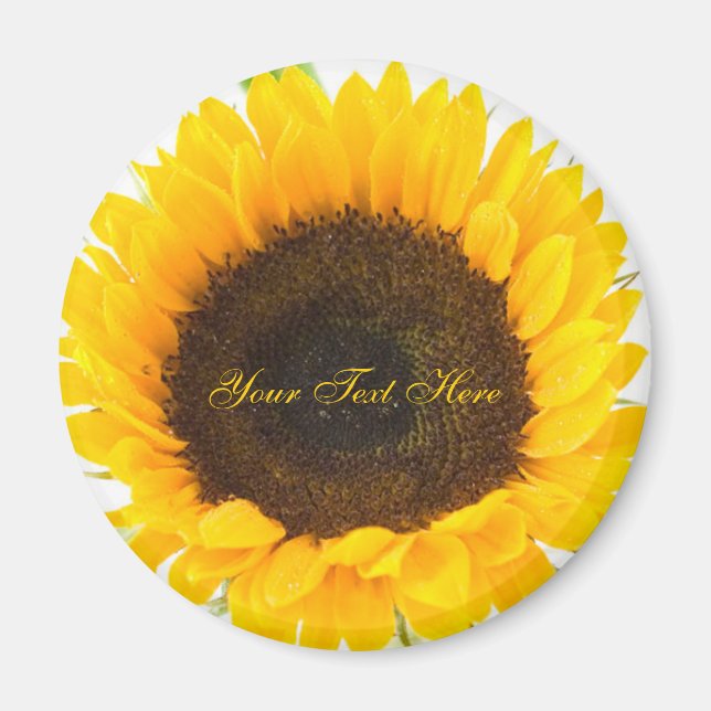 Magnet de tournesol gai (Devant)