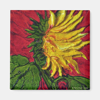 Magnet de tournesol jaune