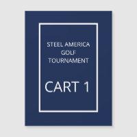Magnet de tournoi de golf bleu marine