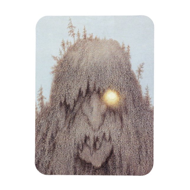 Magnet de trolls de skogtroll [Troll de forêt] (Vertical)