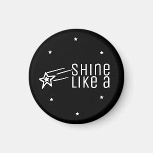 Magnet de typographie noire inspirant