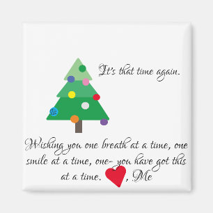 Magnet de voeux de Noël