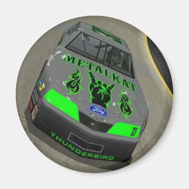 Magnet de voiture de course Metalkat (Devant)