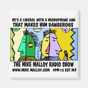 MAGNET D'ÉMISSION DE RADIO DE MIKE MALLOY