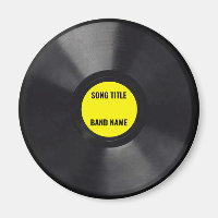 Magnet d'enregistrement mini vinyle