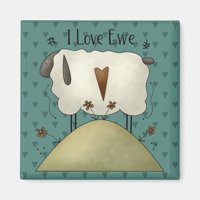 Magnet des amoureux du pays (Devant)