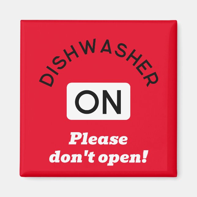 Magnet des avis de lave-vaisselle de bureau (Devant)