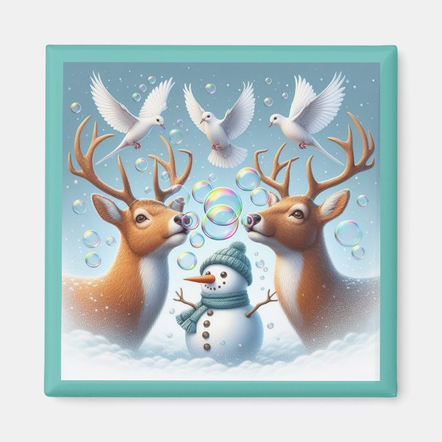 Magnet des bulles de neige (Devant)