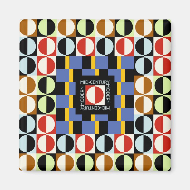 Magnet des cercles du milieu du siècle (Devant)