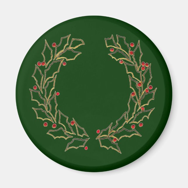 Magnet des couronnes de Noël (Devant)