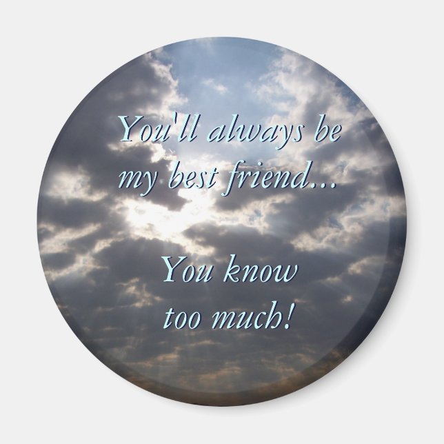 Magnet des meilleurs amis (Devant)