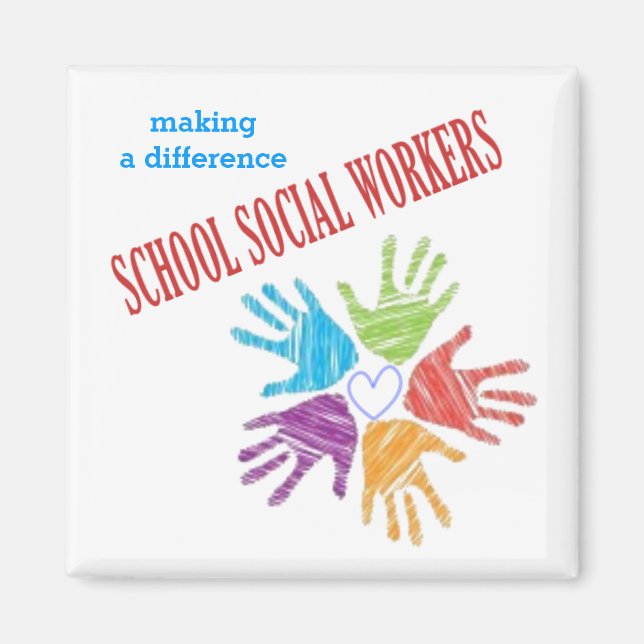 Magnet des travailleurs sociaux scolaires (Devant)