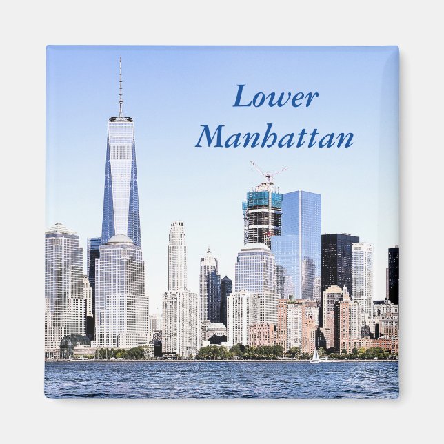 Magnet d'esquisse couleur Lower Manhattan (Devant)