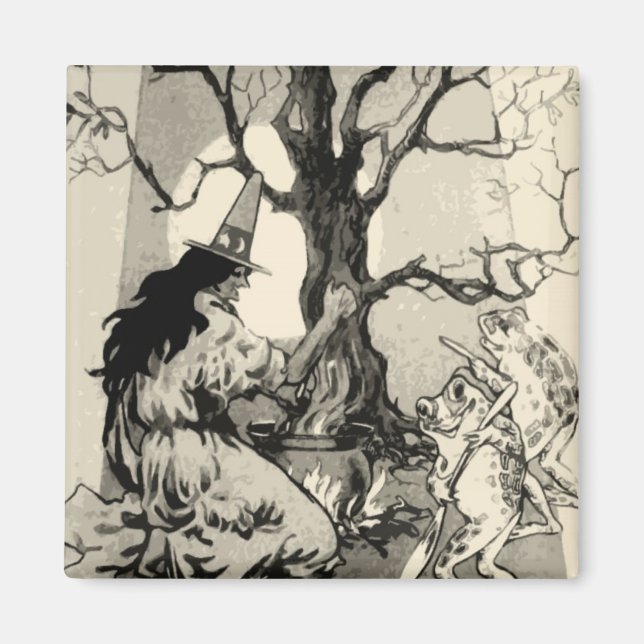 Magnet d'Halloween vintage (Devant)