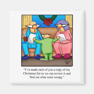 Magnet d'Humour de Noël de l'étouffement amusant