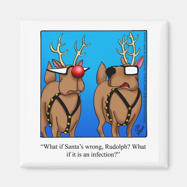 Magnet d'Humour de Noël de l'étouffement drôle (Devant)