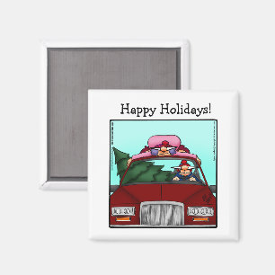 Magnet d'Humour de Noël de l'étouffement drôle