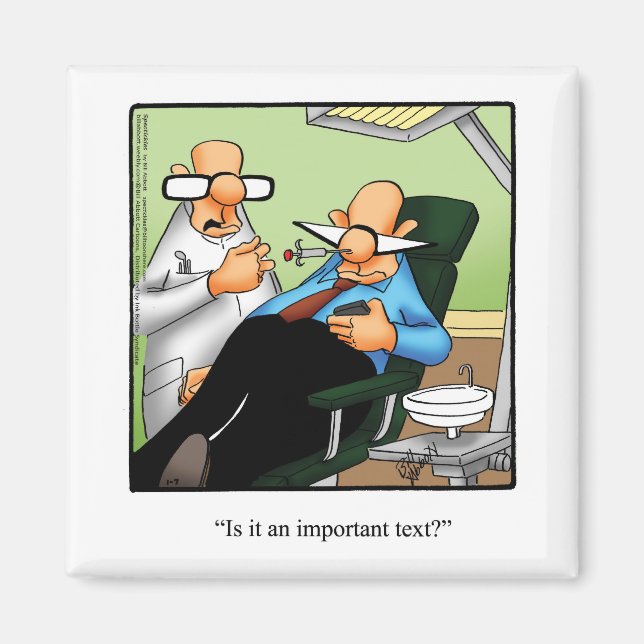 Magnet d'Humour de texture pour étouffement amusan (Devant)