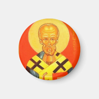 Magnet d'icônes orthodoxes de Saint Nicolas