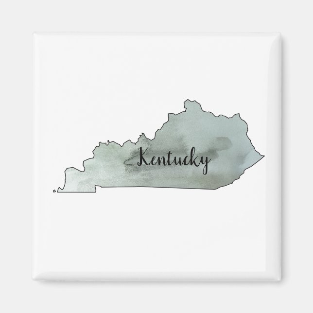 Magnet d'illustration de l'État du Kentucky (Devant)