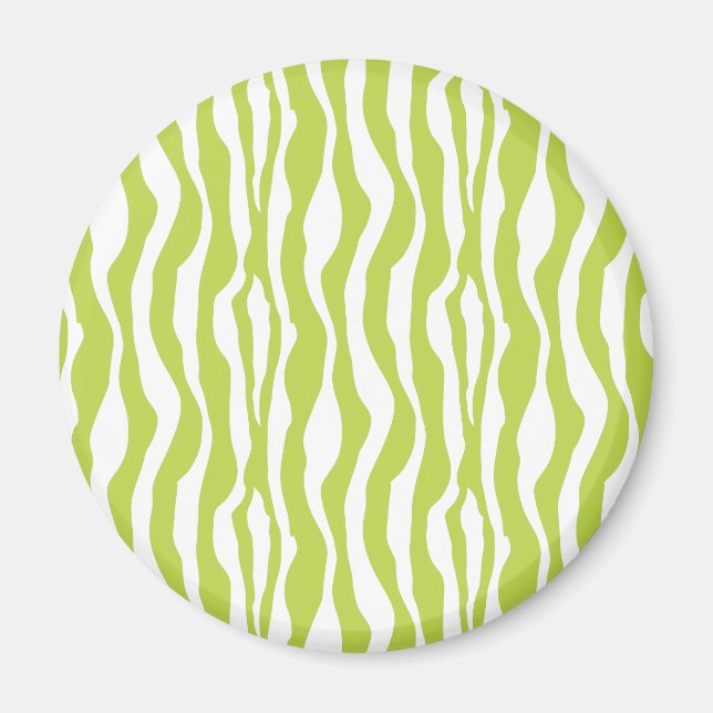 Magnet d'impression Wild Green Zebra (Devant)
